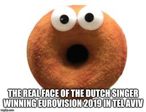 THE REAL FACE OF THE DUTCH SINGER WINNING EUROVISION 2019 IN TEL AVIV | made w/ Imgflip meme maker