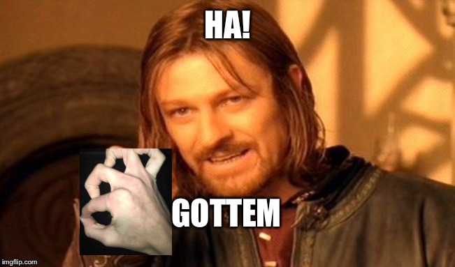 One Does Not Simply | HA! GOTTEM | image tagged in memes,one does not simply | made w/ Imgflip meme maker