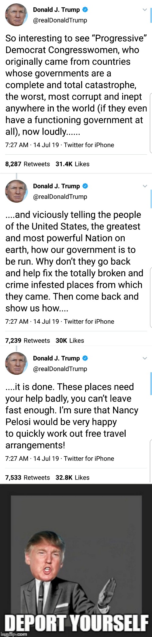 Promptly | image tagged in donald trump,deportation,congress | made w/ Imgflip meme maker