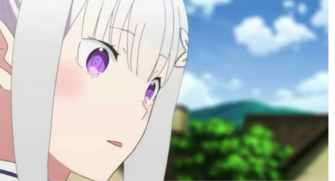 Deep thought Emilia Blank Meme Template