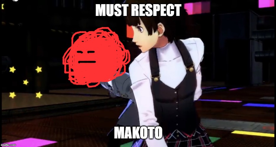 akechi harrasing Makoto | MUST RESPECT; MAKOTO | image tagged in akechi harrasing makoto | made w/ Imgflip meme maker