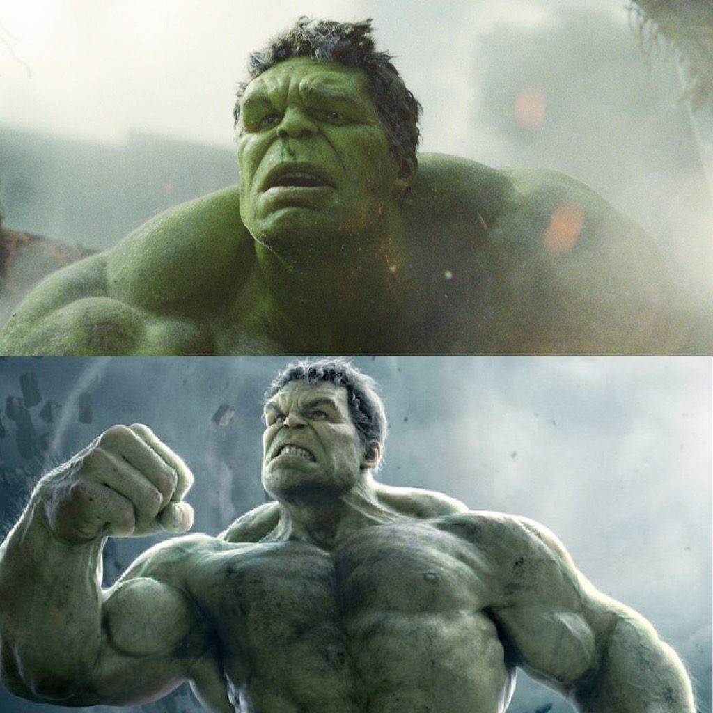 Hulk Sad vs Angry Blank Meme Template