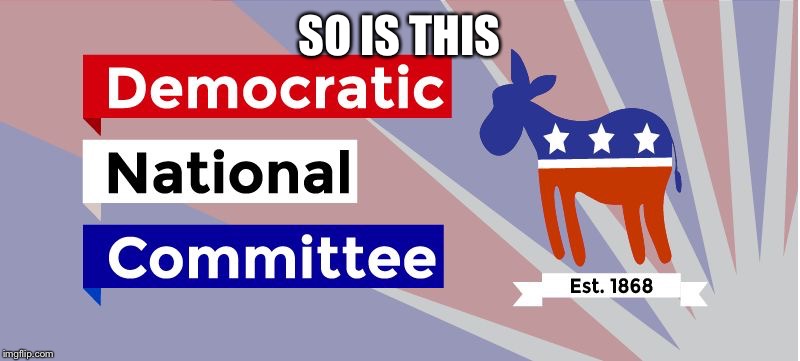 DNC | SO IS THIS | image tagged in dnc | made w/ Imgflip meme maker