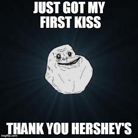 i realized after i ate choclate | image tagged in memes,forever alone | made w/ Imgflip meme maker