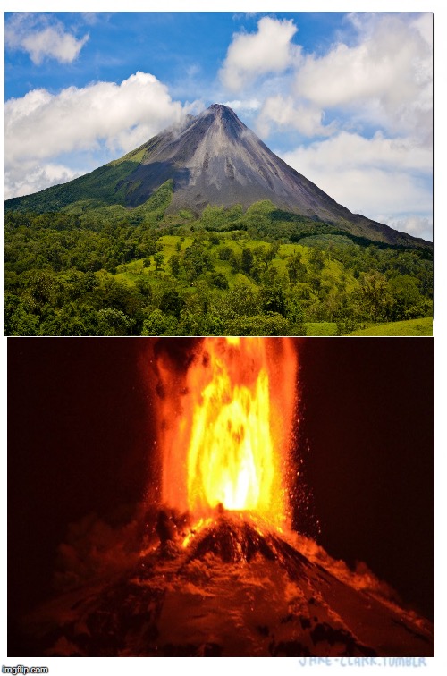stuff volcano template | image tagged in volcano | made w/ Imgflip meme maker