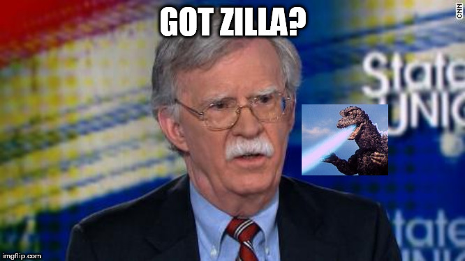 Bolton 2020 | GOT ZILLA? | image tagged in bolton 2020 | made w/ Imgflip meme maker