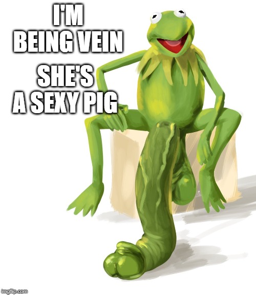 I'M BEING VEIN SHE'S A SEXY PIG | made w/ Imgflip meme maker