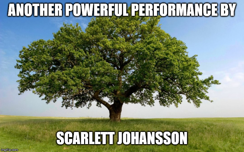 Them acting chops, tho. | ANOTHER POWERFUL PERFORMANCE BY; SCARLETT JOHANSSON | image tagged in scarlett johansson | made w/ Imgflip meme maker
