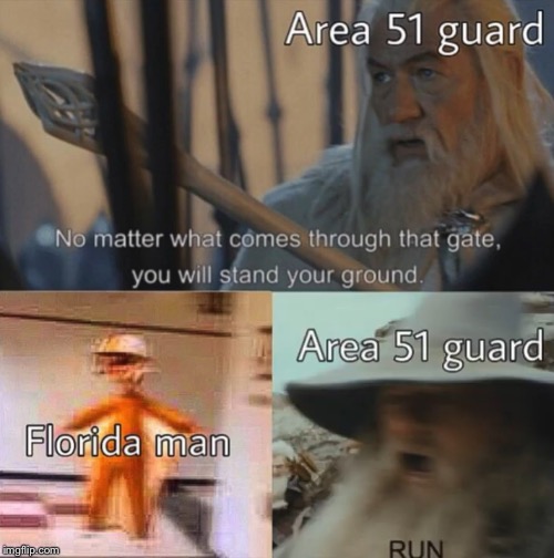 *BLUR INTENSIFIES* | image tagged in blur,blurry colors,gandalf,fly you fools,florida man | made w/ Imgflip meme maker