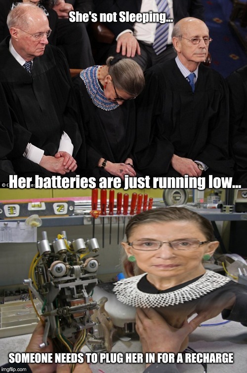 Would someone call the Energizer Bunny? or AAA? | image tagged in ruth bader ginsburg,batteries,supreme court,extension cords | made w/ Imgflip meme maker
