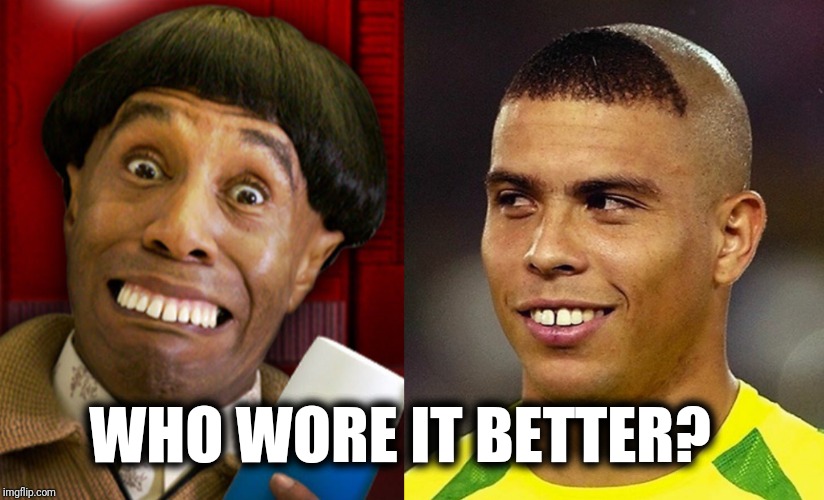 Who wore it better | WHO WORE IT BETTER? | image tagged in funny memes,brazil,football,rinaldo,red dwarf,dwayne | made w/ Imgflip meme maker