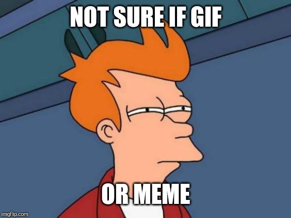 Futurama Fry Meme | NOT SURE IF GIF OR MEME | image tagged in memes,futurama fry | made w/ Imgflip meme maker