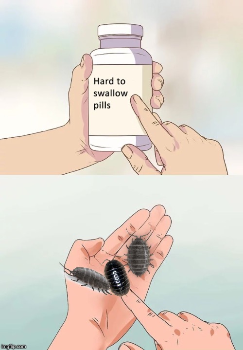 Hard To Swallow Pills | image tagged in memes,hard to swallow pills | made w/ Imgflip meme maker