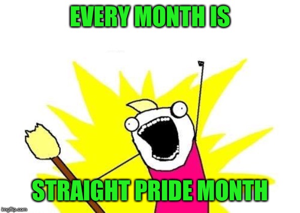 X All The Y Meme | EVERY MONTH IS STRAIGHT PRIDE MONTH | image tagged in memes,x all the y | made w/ Imgflip meme maker