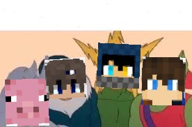Minecraft Me and the Boys Blank Meme Template
