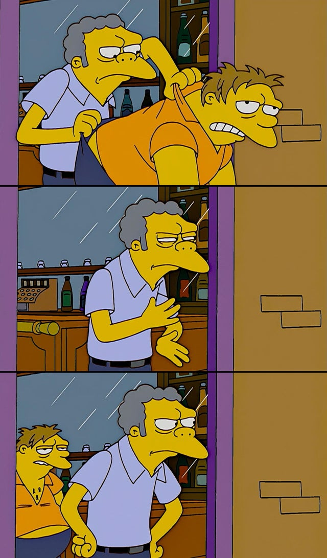 Moe Barney Blank Meme Template