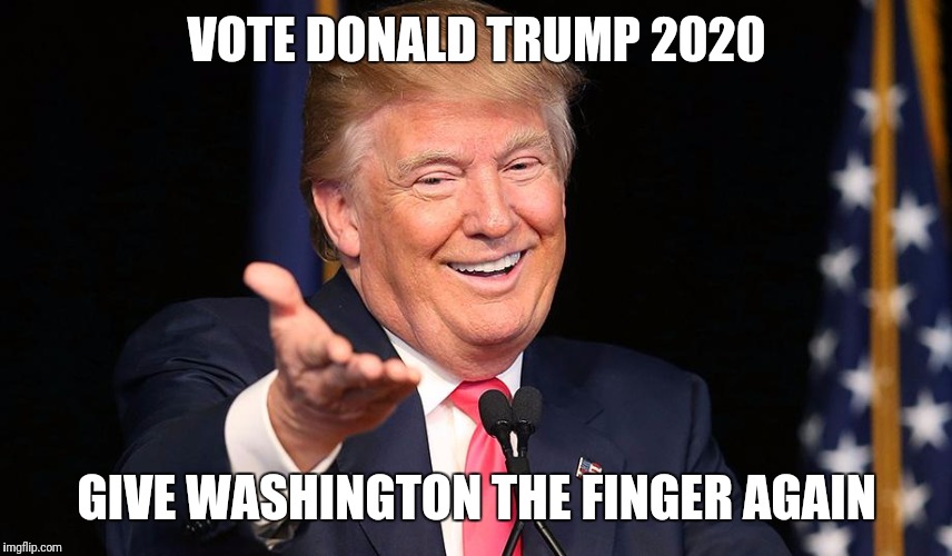 4 more years mutha f'ers | VOTE DONALD TRUMP 2020; GIVE WASHINGTON THE FINGER AGAIN | image tagged in maga,donald trump,politics | made w/ Imgflip meme maker