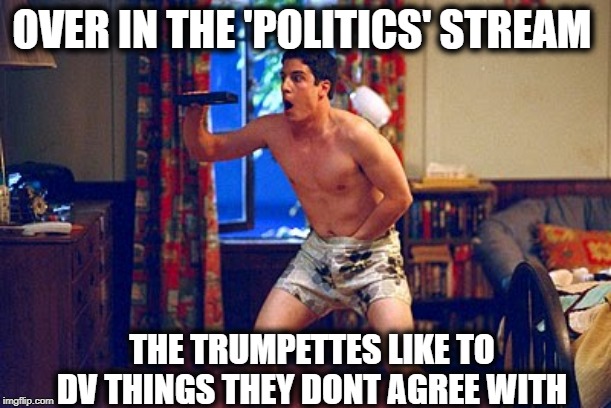 You all know who you are | OVER IN THE 'POLITICS' STREAM; THE TRUMPETTES LIKE TO DV THINGS THEY DONT AGREE WITH | image tagged in aborting billions,memes,imgflip,imgflip users,politics | made w/ Imgflip meme maker