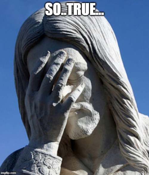 ashamed jesus | SO..TRUE... | image tagged in ashamed jesus | made w/ Imgflip meme maker