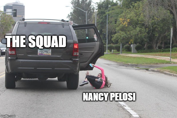 Get out | THE SQUAD; NANCY PELOSI | image tagged in get out | made w/ Imgflip meme maker