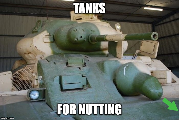 TANKS FOR NUTTING | made w/ Imgflip meme maker