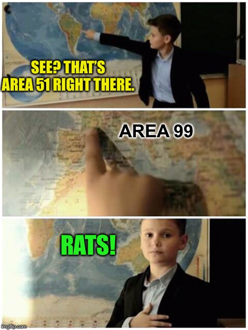 Kid and map | SEE? THAT’S AREA 51 RIGHT THERE. RATS! AREA 99 | image tagged in kid and map | made w/ Imgflip meme maker