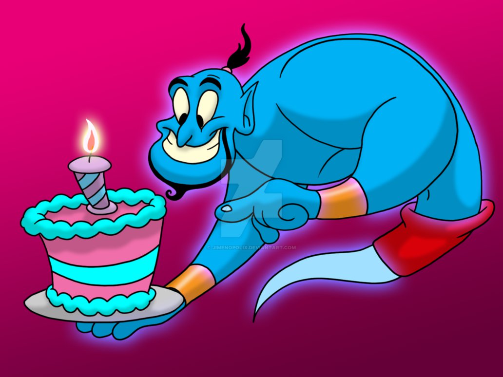 High Quality Aladdin Genius happy birthday Blank Meme Template
