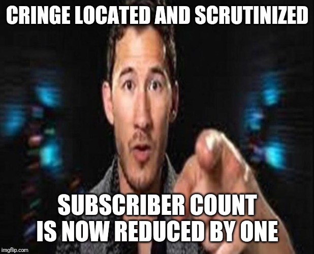 CRINGE LOCATED AND SCRUTINIZED; SUBSCRIBER COUNT IS NOW REDUCED BY ONE | image tagged in cringe,funny | made w/ Imgflip meme maker