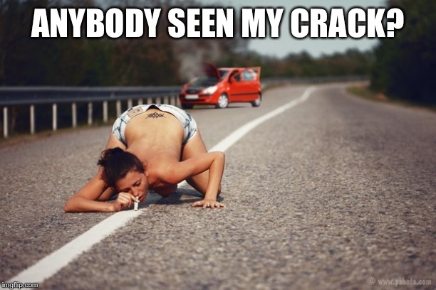 Snorting | ANYBODY SEEN MY CRACK? | image tagged in snorting | made w/ Imgflip meme maker