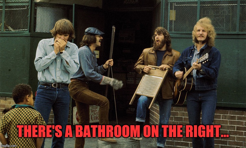 THERE'S A BATHROOM ON THE RIGHT... | made w/ Imgflip meme maker