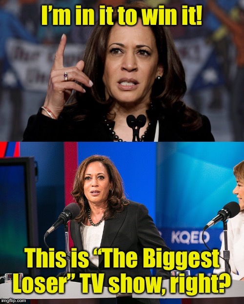 Also called The Democrat National Convention 2020 | image tagged in kamala harris,democrat national convention,biggest loser | made w/ Imgflip meme maker