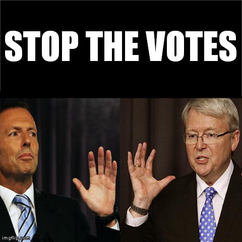 STOP THE VOTES | image tagged in aussie | made w/ Imgflip meme maker