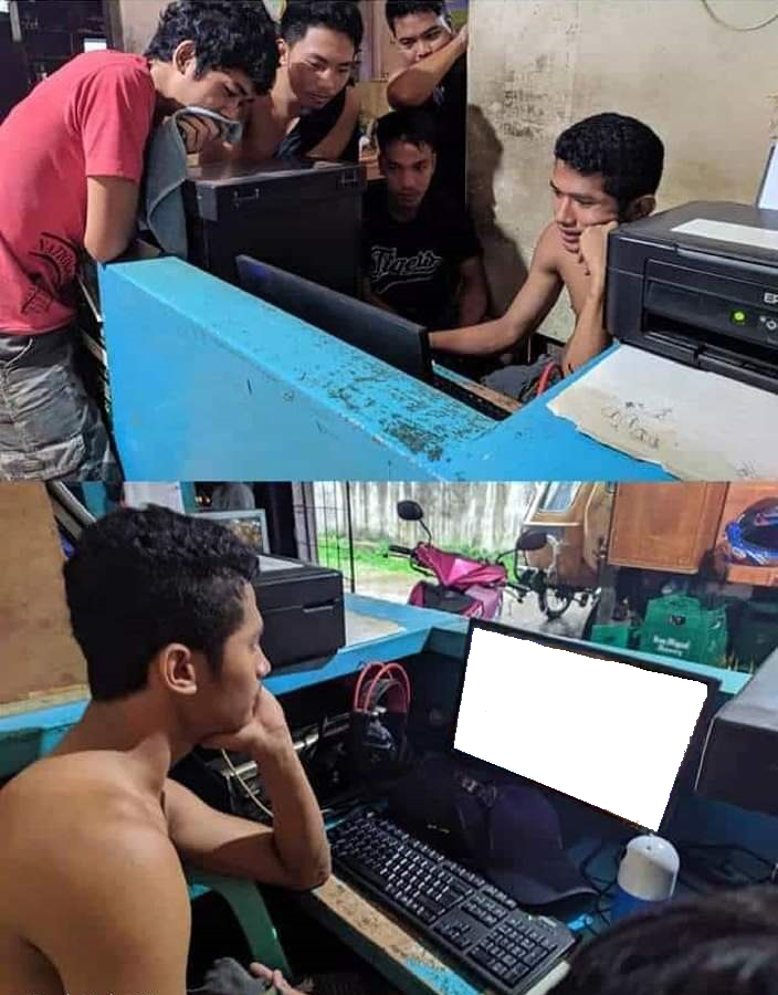 Laptop screen Blank Meme Template