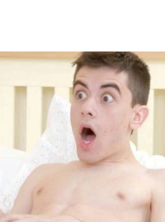 High Quality Shocked guy Blank Meme Template