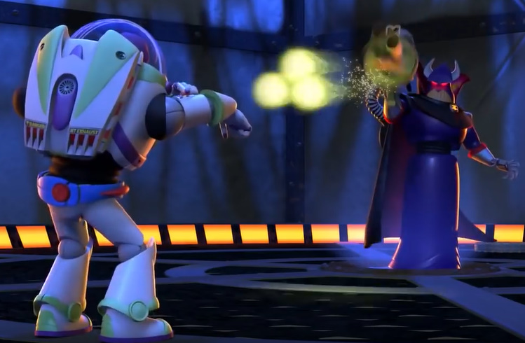 Zurg Shoots Buzz Blank Meme Template