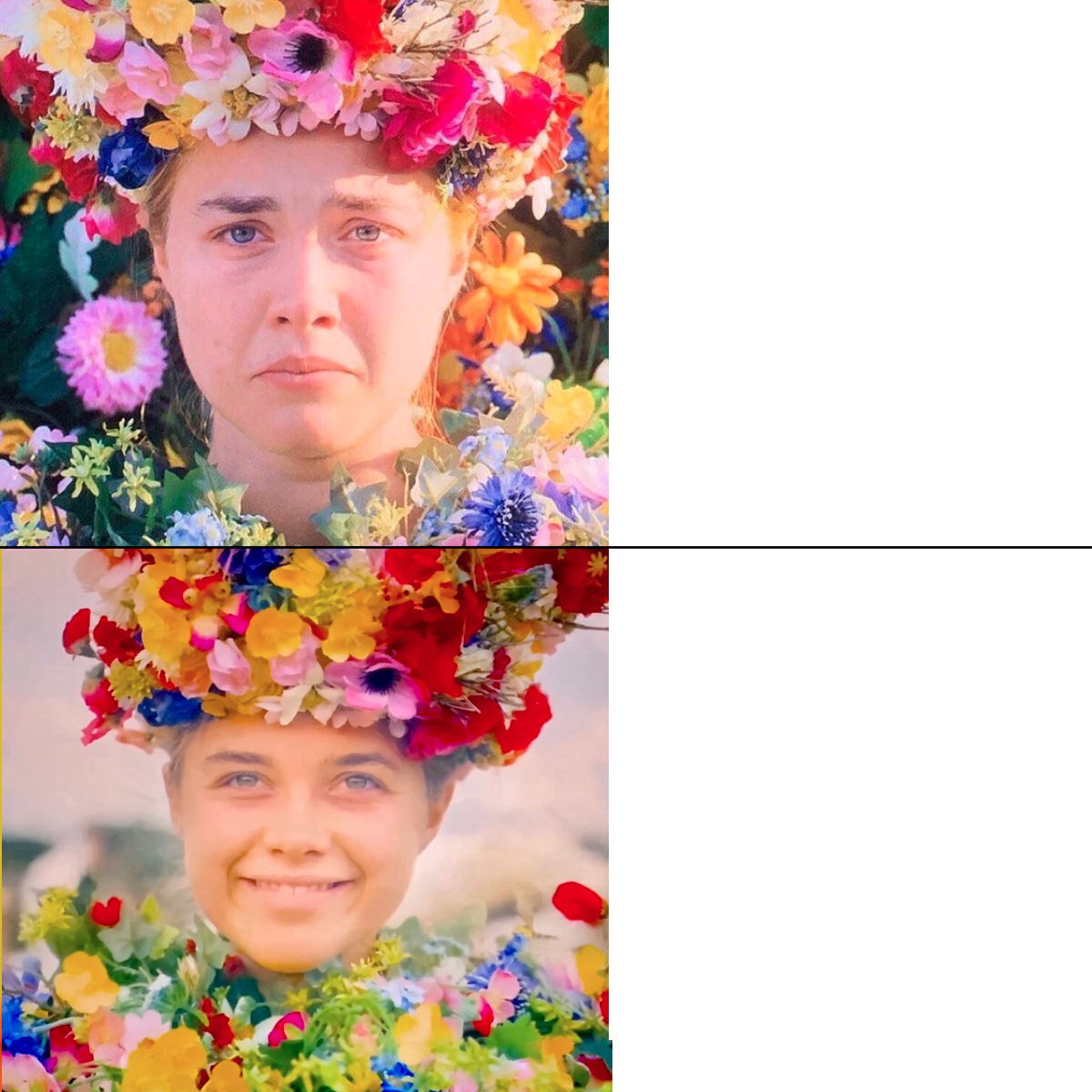 High Quality Midsommar May Queen Blank Meme Template