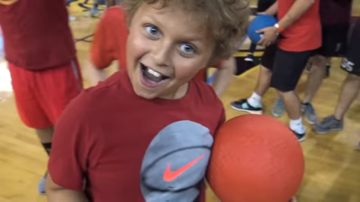 MrBeast Dodgeball Kid Blank Meme Template