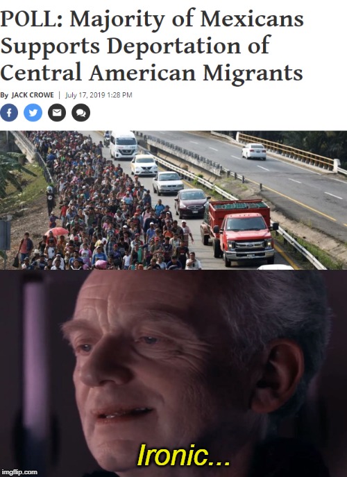 Ironic... | image tagged in palpatine ironic,illegal immigration,immigration,mexican,liberals | made w/ Imgflip meme maker