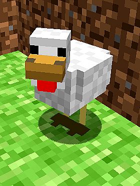Minecraft chicken Blank Meme Template