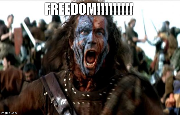 Braveheart | FREEDOM!!!!!!!!! | image tagged in braveheart | made w/ Imgflip meme maker