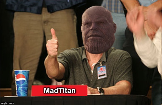 New template! | image tagged in madtitan thumbs up | made w/ Imgflip meme maker