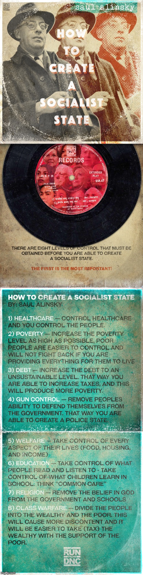 Works every time. | . | image tagged in saul alinsky,dnc,socialism | made w/ Imgflip meme maker
