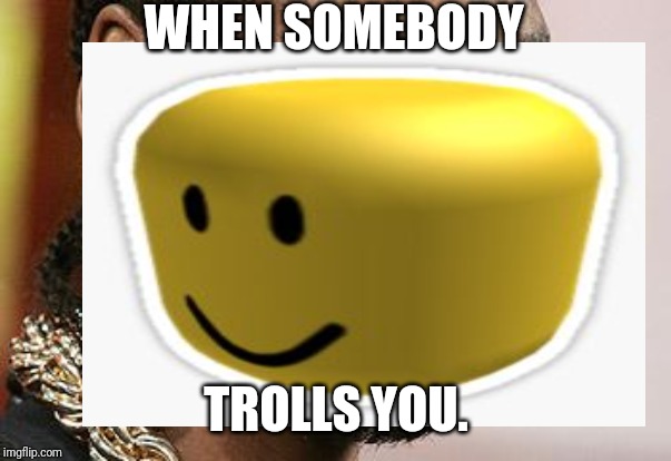 WHEN SOMEBODY; TROLLS YOU. | image tagged in funny | made w/ Imgflip meme maker