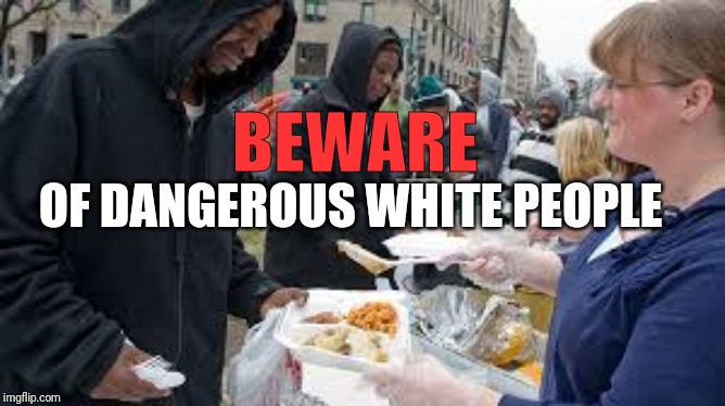 Beware of Whites | BEWARE; OF DANGEROUS WHITE PEOPLE | image tagged in liberal logic,white privilege,racism,mainstream media,politics | made w/ Imgflip meme maker