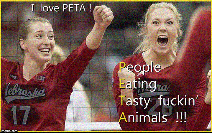 I love PETA | image tagged in peta,babes,lol so funny,veganism,blonde babes,funny memes | made w/ Imgflip meme maker