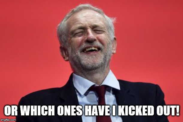 Jeremy Corbyn  | OR WHICH ONES HAVE I KICKED OUT! | image tagged in jeremy corbyn | made w/ Imgflip meme maker