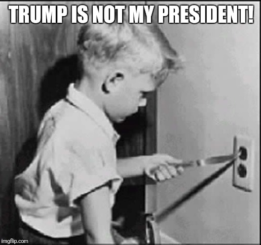 Socket | TRUMP IS NOT MY PRESIDENT! | image tagged in socket | made w/ Imgflip meme maker