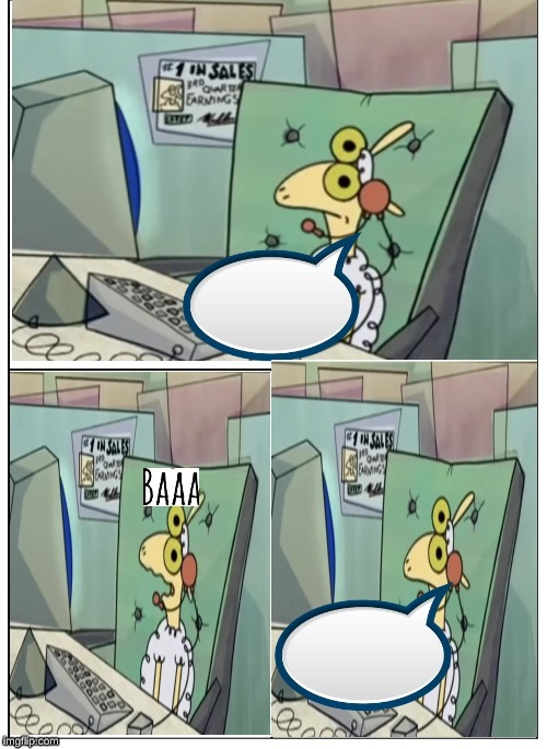 Sheep the Telemarketer Blank Meme Template