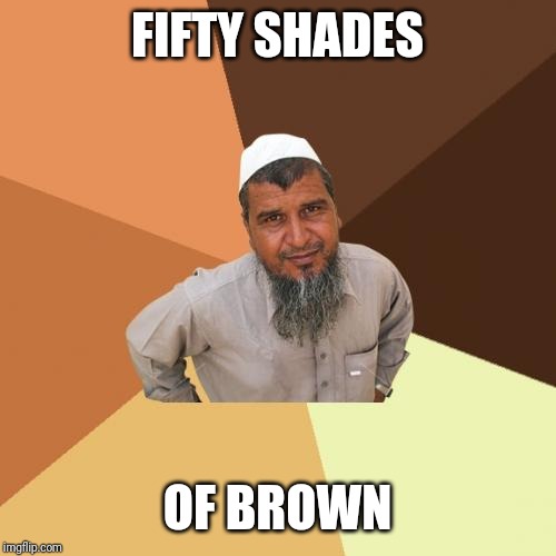 Ordinary Muslim Man | FIFTY SHADES; OF BROWN | image tagged in memes,ordinary muslim man | made w/ Imgflip meme maker