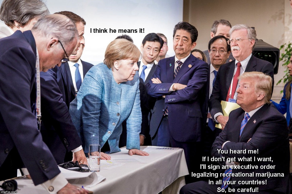 King of the Summit | image tagged in donald trump | made w/ Imgflip meme maker